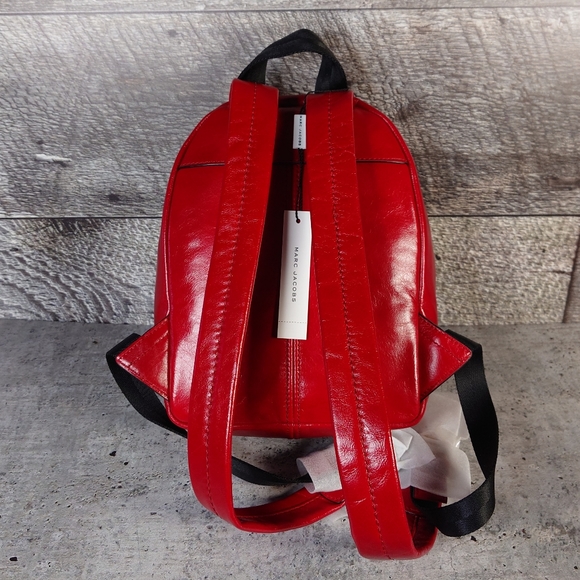 Marc Jacobs Red Leather Backpack - Picture 8 of 12